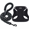 Picture of matilor Dog Harness Step-in Breathable Puppy Cat Dog Vest Harnesses for Small Medium Dogs Black
