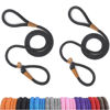 Picture of lynxking 6 FT Dog Leash Slip Lead 2 Pack Strong Heavy Duty Braided Dog Training Leash No Pull Training Lead Leashes for Medium Large and Small Dogs