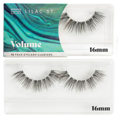 Picture of Lilac St - Volume Dramatic Faux Eyelash Clusters (16mm) - Dense & Distinctive Look - DIY Lash Extension Wisps - Lightweight & Lifelike - Lasts 10 Days - Korean Silk - Cruelty Free, Vegan - 10 Lashes