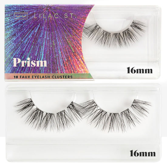 Picture of Lilac St - Prism Glamorous Faux Eyelash Clusters (16mm) - Dynamic & Fluttery Volume - DIY Lash Extension Wisps - Lightweight & Lifelike - Lasts 10 Days - Women Founded, Cruelty Free, Vegan - 10 Lashes