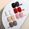Picture of GAOY White Red Gel Nail Polish Set, 6 Colors Nude Black Pink Soak Off Gel Polish Kit for Salon and Nail Art DIY at Home