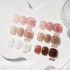 Picture of GAOY Rose Brown Jelly Gel Nail Polish of 6 Transparent Brown Pink Whiter Colors Sheer Gel Polish Kit for Salon Gel Manicure and Nail Art DIY at Home