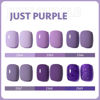 Picture of GAOY Purple Gel Nail Polish Set, 6 Colors Glitter Soak Off Gel Polish Kit for Salon and Nail Art DIY at Home