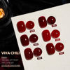 Picture of GAOY Viva Chili Gel Nail Polish Set of 6 Colors Including Burgundy Red Glitter Red Jelly Gel Polish Kit for Salon Gel Manicure and Nail Art DIY at Home