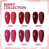 Picture of GAOY Berry Collection Gel Nail Polish, Hot Pink Burgundy Red Cherry Magenta Nails Gel Polish Kit for Salon Gel Manicure and Nail Art DIY at Home