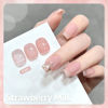 Picture of GAOY Strawberry Milk Jelly Gel Nail Polish of 6 Transparent Nude Red Pink Brown Colors Sheer Gel Polish Kit for Salon Gel Manicure and Nail Art DIY at Home