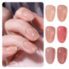 Picture of GAOY Nude Jelly Gel Nail Polish Set, 6 Transparent Colors Sheer Pink Neutral Gel Nail Kit for Salon and Nail Art DIY at Home