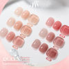 Picture of GAOY Nude Jelly Gel Nail Polish Set, 6 Transparent Colors Sheer Pink Neutral Gel Nail Kit for Salon and Nail Art DIY at Home