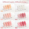 Picture of GAOY Milky White x Jelly Nude Gel Nail Polish Set, 6 Transparent Colors Sheer Pink Orange Gel Nail Kit for Salon Gel Manicure and Nail Art DIY at Home