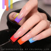 Picture of GAOY Neon Hot Pink Orange Gel Nail Polish Set, 6 Colors Bright Green Blue Purple Soak Off Gel Polish Kit for Salon and Nail Art DIY at Home