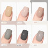 Picture of GAOY Nude Gray Brown Gel Nail Polish Set, 6 Colors Neutral White Dark Beige Soak Off Gel Polish Kit for Salon and Nail Art DIY at Home