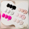 Picture of GAOY Hot Pink Black White Gel Nail Polish Set, 6 Colors Jelly Nude Soak Off Gel Polish Kit for Salon and Nail Art DIY at Home