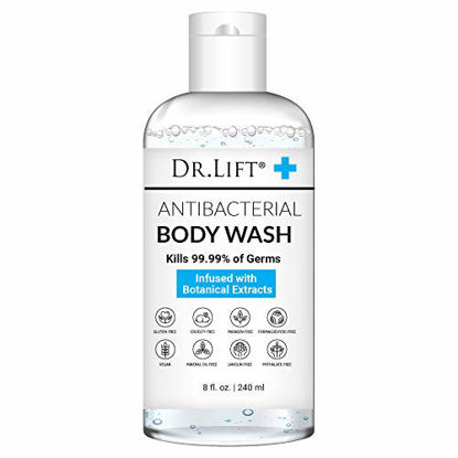 Picture of DR. LIFT Antibacterial Body Wash | Kills 99.9% of Germs | Made in America | Antibacterial Soap - Infused with Botanical Extracts | Shower Gel Body Wash for Women & Men | Liquid Bath Soap - 8 Oz