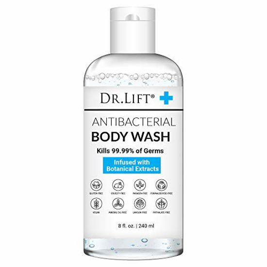 Picture of DR. LIFT Antibacterial Body Wash | Kills 99.9% of Germs | Made in America | Antibacterial Soap - Infused with Botanical Extracts | Shower Gel Body Wash for Women & Men | Liquid Bath Soap - 8 Oz