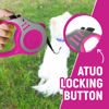 Picture of LIEVUIKEN Retractable Dog Leash Automatic Telescopic Tractor Dog Tape, Pet Tape 10/16 FT Durable and Convenient, with Folding Bowl, Dispenser, Rubbish Bags, Suitable for Small and Medium Dogs