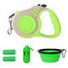 Picture of LIEVUIKEN Retractable Dog Leash Automatic Telescopic Tractor Dog Tape, Pet Tape 10/16 FT Durable and Convenient, with Folding Bowl, Dispenser, Rubbish Bags, Suitable for Small and Medium Dogs