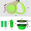 Picture of LIEVUIKEN Retractable Dog Leash Automatic Telescopic Tractor Dog Tape, Pet Tape 10/16 FT Durable and Convenient, with Folding Bowl, Dispenser, Rubbish Bags, Suitable for Small and Medium Dogs