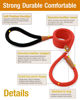 Picture of lynxking Dog Leash Slip Lead Snap Hook Rope Leash Strong Heavy Duty Braided Dog Training Leash No Pull Training Lead Leashes for Medium Large and Small Dogs
