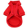 Picture of Jecikelon Pet Dog Cold Weather Coat with Pocket Winter Dog Hoodie Warm Puppy Clothes for Small Dogs Chihuahua Clothing (Medium, Y02-Red)