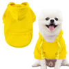 Picture of Jecikelon Pet Dog Cold Weather Coat with Pocket Winter Dog Hoodie Warm Puppy Clothes for Small Dogs Chihuahua Clothing (Small, Y02-Yellow)
