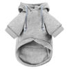 Picture of Jecikelon Pet Dog Cold Weather Coat with Pocket Winter Dog Hoodie Warm Puppy Clothes for Small Dogs Chihuahua Clothing (Medium, Y02-Grey)