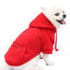 Picture of Jecikelon Pet Dog Cold Weather Coat with Pocket Winter Dog Hoodie Warm Puppy Clothes for Small Dogs Chihuahua Clothing (Small, Y02-Red)