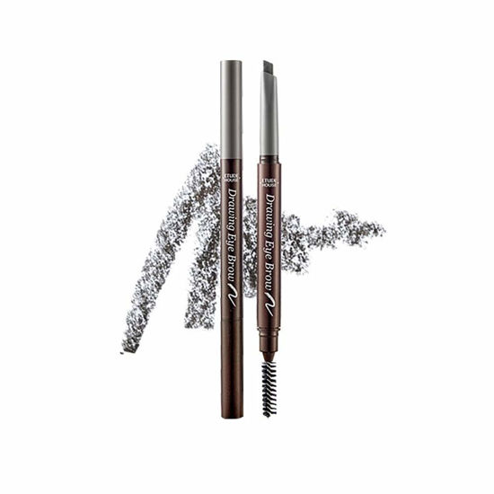 Picture of ETUDE Drawing Eye Brow 0.25g #5 Grey | Long Lasting Eyebrow Pencil | Soft Textured Natural Daily Look Eyebrow Makeup