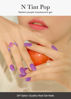 Picture of ohora Semi Cured Gel Nail Strips (N Tint Pop) - Purple, Tint, Works with Any UV/LED Nail Lamps, Salon-Quality, Long Lasting, Easy to Apply & Remove - Includes 2 Prep Pads, Nail File & Wooden Stick
