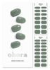 Picture of ohora Semi Cured Gel Nail Strips (N Cream Leaf) - Green, Solid, Works with Any UV/LED Nail Lamps, Salon-Quality, Long Lasting, Easy to Apply & Remove - Includes 2 Prep Pads, Nail File & Wooden Stick