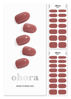 Picture of ohora Semi Cured Gel Nail Strips (N Cream Rose) - Brown, Solid, Works with Any UV/LED Nail Lamps, Salon-Quality, Long Lasting, Easy to Apply & Remove - Includes 2 Prep Pads, Nail File & Wooden Stick