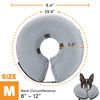 Picture of BENCMATE Protective Inflatable Collar for Dogs and Cats - Soft Pet Recovery Collar Does Not Block Vision E-Collar (Medium, Grey)