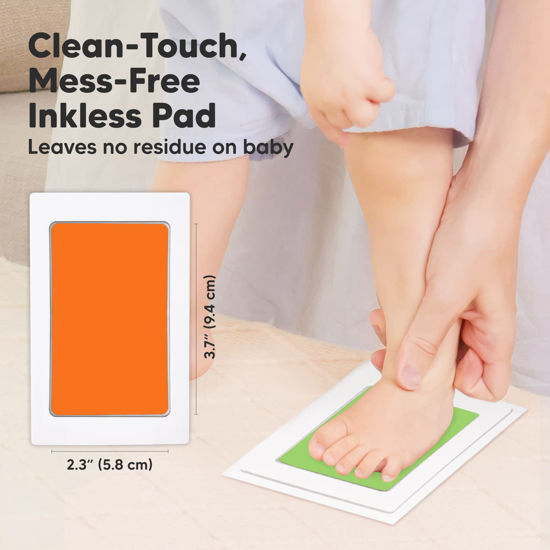 GetUSCart- 4-Pack Inkless Hand and Footprint Kit - Ink Pad for Baby ...