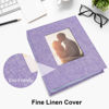 Picture of Vienrose Small Photo Album 4x6 Photos, 2 Pack Linen Cover Mini Photo Book, 26-Page Holds 52 Pictures, Artwork or Postcards Storage for Baby
