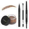 Picture of LAVONE Eyebrow Stamp Pencil Kit for Eyebrows, Makeup Brow Stamp Trio Kit with Waterproof Eyebrow Pencil, Eyeliner, Eyebrow Pomade, and Dual-ended Eyebrow Brush - Auburn