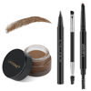 Picture of LAVONE Eyebrow Stamp Pencil Kit for Eyebrows Makeup, with Waterproof Eyebrow Pencil, Eyeliner, Eyebrow Pomade, and Dual-ended Eyebrow Brush - Medium Ash Brown
