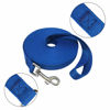Picture of Nylon Training Dog Leash for Small Medium Large Dogs, 15ft 20ft 30ft 50ft Long Leash Dog/Puppy Lead for Obedience Recall Training, Camping (1" x 50ft, Blue)
