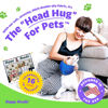 Picture of Happy Hoodie The Original Calming Band for Dogs & Cats - for Anxiety Relief - Noise Canceling for Fireworks, Thunderstorms, Pet Grooming & Force Drying - Dog Calming Aid Since 2008 (X-Large, Blue)