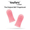 Picture of Jasper Dog Toothbrush, 360º Dog Tooth Brushing Kit, Cat Toothbrush, Dog Teeth Cleaning, Dog Finger Toothbrush, Dog Tooth Brush for Small & Large Pets, Dog Toothpaste Not Included - Pink 2-Pack