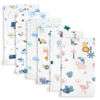 Picture of Maliton Muslin Baby Burp Cloths 6 Pack Large 20''x10'' 100% Cotton Burp Rags Absorbent and Soft 6 Layers Muslin Cloth Baby Essentials for Newborn(Animals and Cars, Pack of 6)