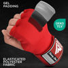 Picture of RDX Gel Boxing Hand Wraps Inner Gloves Men Women, Quick 75cm Long Wrist Straps, Elasticated Padded Fist Under Mitts Protection, Muay Thai MMA kickboxing Martial Arts Punching Training Bandages