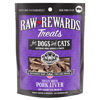 Picture of Northwest Naturals Raw Rewards Freeze-Dried Pork Liver Treats for Dogs and Cats - Bite-Sized Pieces - Healthy, 1 Ingredient, Human Grade Pet Food, All Natural - 3 Oz