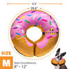 Picture of BENCMATE Protective Inflatable Collar for Dogs and Cats - Soft Pet Recovery Collar Does Not Block Vision E-Collar (Medium, Donut-Strawberry)