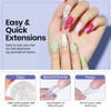Picture of MIZHSE Solid Builder Gel Nail Kit with Nail Lamp, 3 Colors Builder Gel for Nails Clear Milky White Nude Hard Gel for Nails Builder Gel Sculpting Gel for Nail Art 3D Gel U V LED Nail Gel with Nail Form