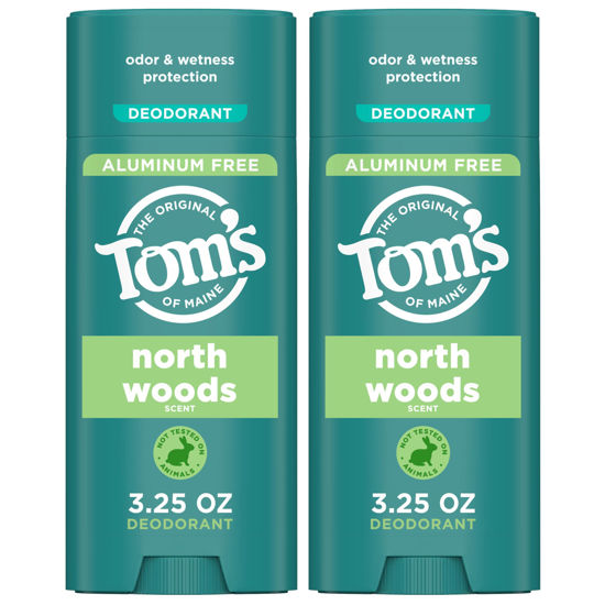 Picture of Tom’s of Maine North Woods Natural Deodorant for Men and Women, Aluminum Free, 3.25 oz, 2-Pack