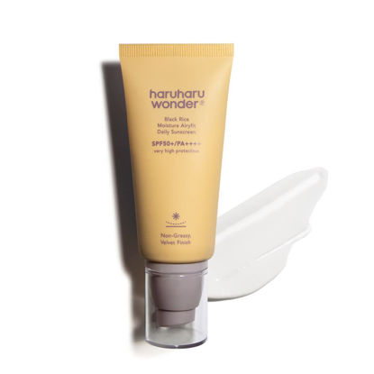 Picture of Haruharu Wonder Black Rice Moisture Airyfit Daily Sunscreen 50ml (1.69fl.oz), Reef Safe Formula, Non-Greasy Velvet Finish