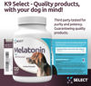 Picture of K9 Select Melatonin for Dogs, 3 mg - 120 Beef Flavored Chewable Tablets - Dog Melatonin for Smaller Breeds - Gentle Well-Being Enhancer - Healthy, Tasty Dog Treats That Promote Overall Health