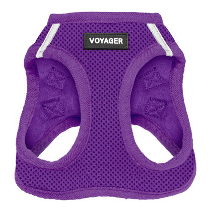 Picture of Voyager Step-in Air Cat Harness - All Weather Mesh Step in Vest Harness for Small and Medium Cats by Best Pet Supplies - Harness (Purple), XXS (Chest: 10.5-13")