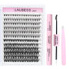 Picture of Lash Extension Kit 20D+40D Lash Clusters Kit Eyelash Extension Kit Lash Bond and Seal Waterproof Individual Lashes Kit Lash Tweezers DIY Lash Extension Kit (Set 20D+40D-0.07C-9-16Mix)