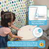 Picture of 4our Kiddies Baby Toilet Lock (2 Pack) for Child Safety, Baby Proof Toilet Seat Lock with 2 Extra Pallet Fit for Most Standard Toilet, Easy Intallation Toilet Lid Lock with 2 Extra 3M Adhesive