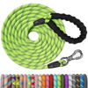 Picture of NTR Heavy Duty Dog Leash, 15FT Training Leash with Swivel Lockable Hook, Padded Handle and Highly Reflective Threads, Dog Lead for Walking, Hunting, Camping, Backyard for Small Medium Large Dog Green
